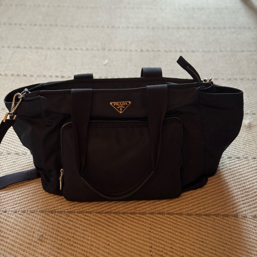 Blue Prada Diaper Bag, in great condition!